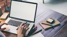computer workspace illustration